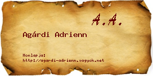 Agárdi Adrienn névjegykártya