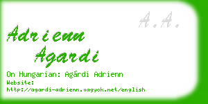 adrienn agardi business card